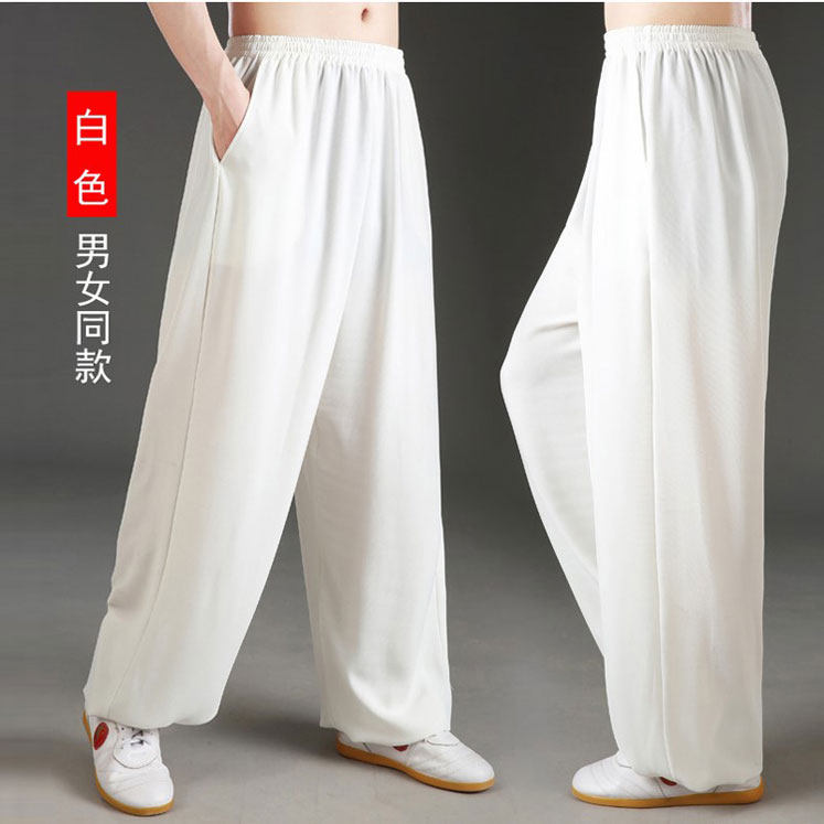 Chen Jiagou Taijiatai Boxing Light Cage Pants Middle Aged Dad Mother Pure Cotton Tai Chi Clothing Morning Practice for men and women Mianyang