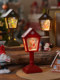 New Christmas Retro Mailbox-Shaped Table Lamp Santa Claus Glowing Music Water Lamp Decorative Desktop Ornament