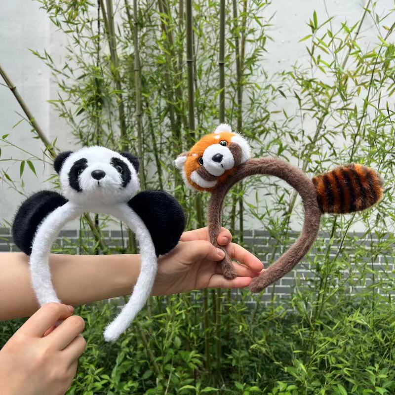 Chengdu Panda Base Panda Headband Plush Toy Panda Headband Panda Souvenir
