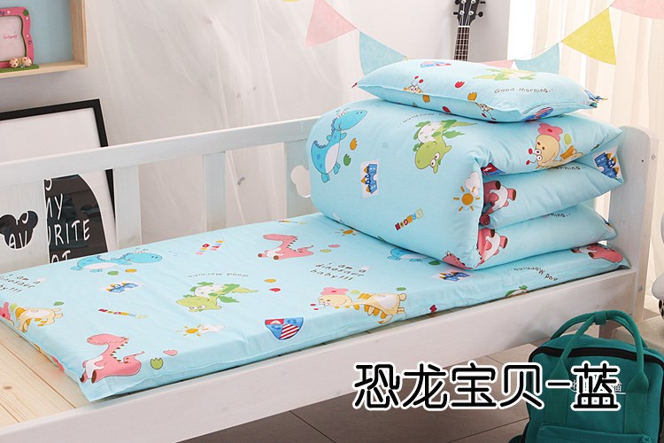 Mẫu giáo chăn ga gối đệm ba mảnh cho bé ngủ cho bé ngủ trưa 	bộ chăn ga gối hình cho bé gái	