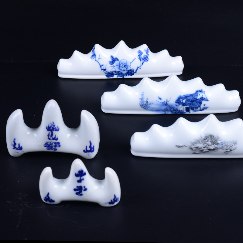 Solid wood ceramic brush pen mountain pen holder pen holder mountain brush holder pen stand