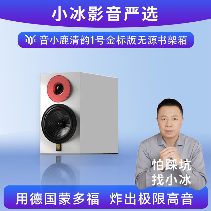 Yin Xiaolu Qingyun No. 1 Gold Label Edition Passive Bookshelf Speaker