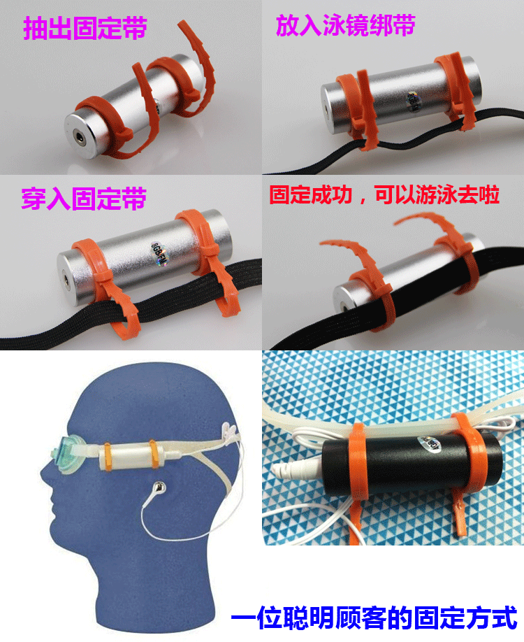 Thể thao ngoài trời không thấm nước bơi MP3 nước suối nước nóng tắm người chơi chạy tai nghe lặn - Trình phát TV thông minh phát wifi 4g