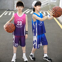 Boys vest ball suit Two-piece summer childrens clothing Childrens basketball suit set Sports quick-drying ball clothes