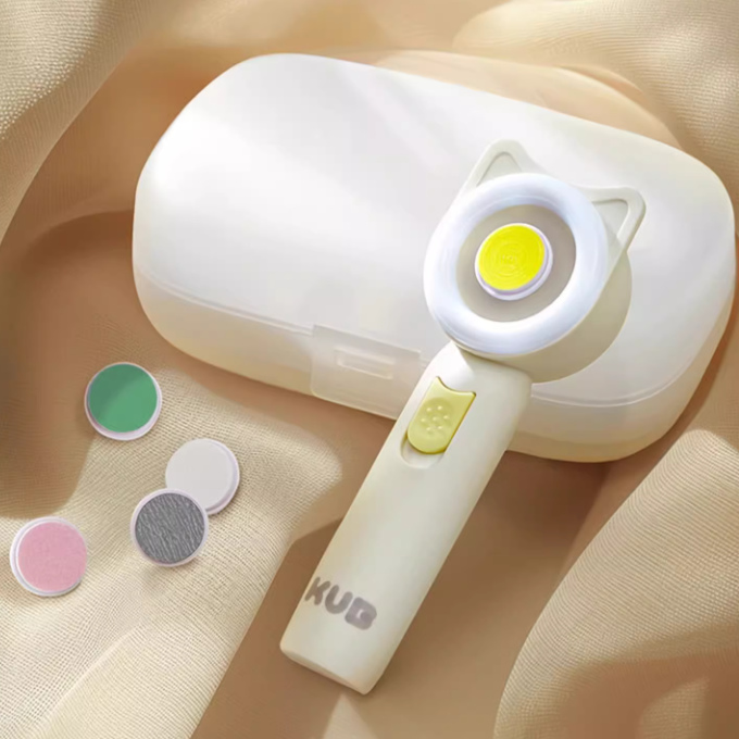 KUB可优比电动婴儿磨甲器指甲打磨器指甲剪新生专用宝宝护理用品