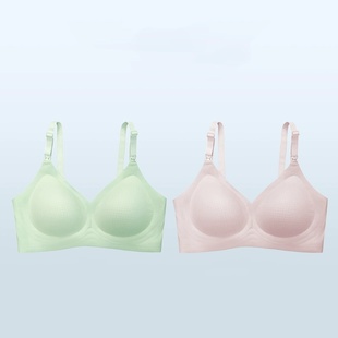 ROVO孕妇夏薄款哺乳内衣防下垂聚拢7A级抗菌