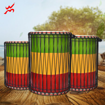 Importations indonésiennes Professional Manding Mound Mound Drum Bifacial Bull Leather Donton Drum Accompaccompagnement Ensemble Bass Dundun Africa Drum