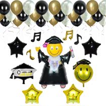 Dr. Large graduate Dr. Laughter Face Hat Balloon graduation school arrangement for childrens birthday balloon