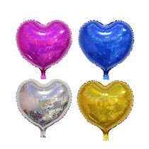 18 inch laser caring aluminum membrane adorned balloon birthday wedding celebration of white balloon seven - night Valentines Day decoration