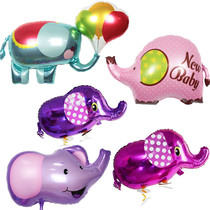 Aluminum film balloon lovely walking elephant foreign acrobatic elephant childrens birthday party decoration balloon