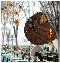 Stereo Mirror Christmas Star Pending New Year Party Shop Show Window Large 6 outfits