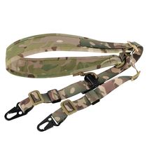Cross - border Amazon new outdoor MC multi - functional dual - point tactical strap with gun rope nylon shoulder - guard strap