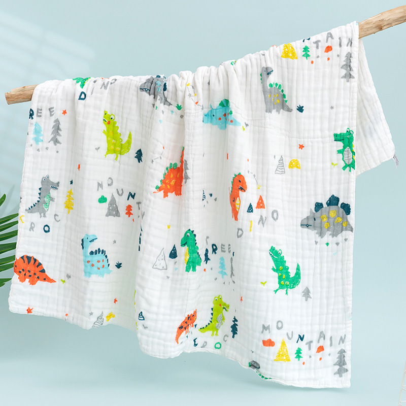 Baby Bath Towel Pure Cotton Gauze Newborn Baby Bath Wrap Super Soft Absorbent Newborn Blanket Children's Towel Blanket