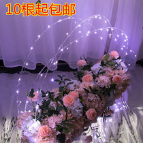 Bendable Wedding Decoration Transparent Acrylic Stick Scene Arrangement Wedding Road Leading Flower Accessories Wedding Site Arrangement