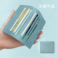 Кожаный, синий, воловья кожа