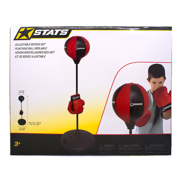 STATS Children's Punch Batting Air Base Ground Floor Standing Boxing Trainer Sandbag Inflatable Sandbag Fitness Equipment