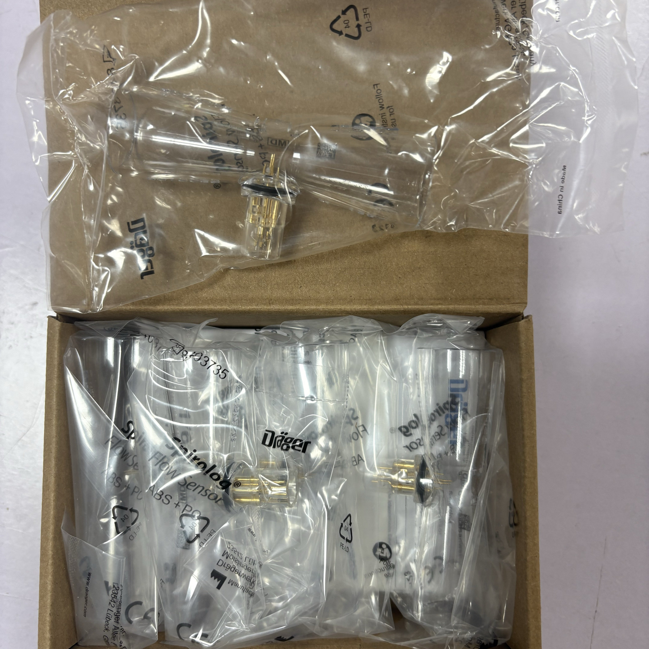 原装德尔格DRAGER呼吸机流量传感器老款8403735新款6871980五个