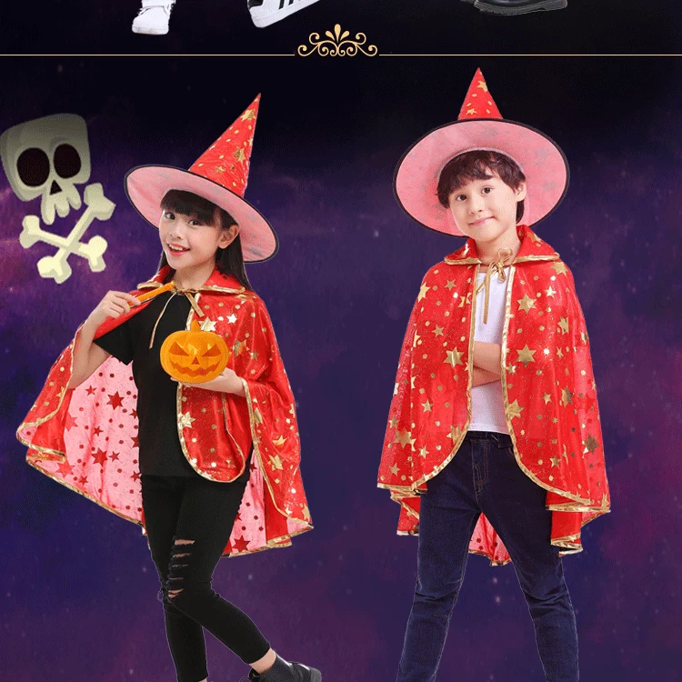 Halloween trẻ em trang phục bé gái trang phục hóa trang hiệu suất quần áo bé trai áo choàng áo mẫu giáo ăn mặc