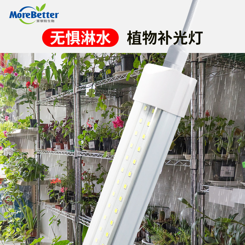茉钡特生物防水IP65级全光谱T8LED植物补光生长灯管热植蔬菜防淋