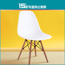 Office fashion creative coffee chair modern minimalist household plastic dining chair backrest leisure computer desk stool