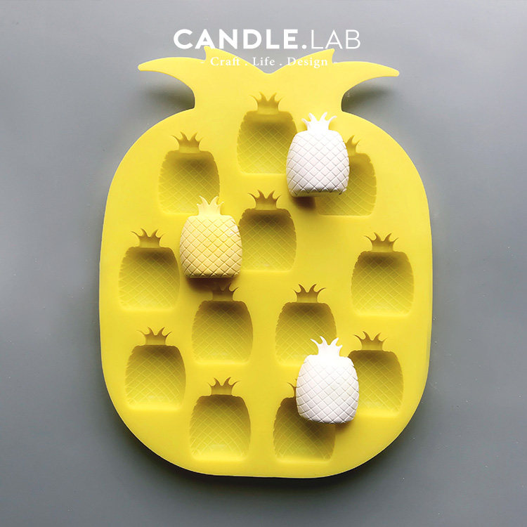 Ароматерапия DIY материалы/инструменты candle.lab | 迷你菠萝diy香薰石膏蜡烛车载扩香石手工硅胶模具25