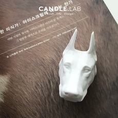Ароматерапия DIY материалы/инструменты candle.lab | 杜宾犬diy香薰石膏狗头扩香石手工芳香硅胶模具11