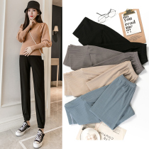 Pregnant women's pants wear spring and autumn payments in the fall of 2021 new fashion loose sports and recreational belly trousers autumn