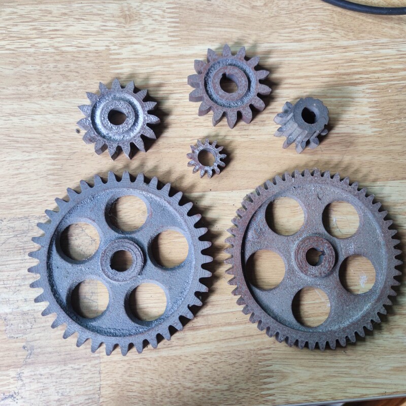 Juxin Baishui Temple Brand Baishui Shenglong Noodle Machine Accessories Cast Iron Gear Original Noodle Press Parts Wear-Resistant Single Piece