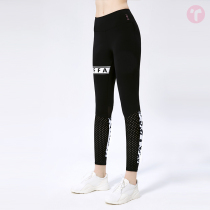 TIFFAFit TIFFA FitBAO WEN stitching high waist belly hip quick-drying tight sports fitness training pants