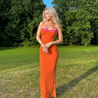 Shemoda двухслойное сетчатое кружевное платье на подтяжках для женщин, популярное в американском стиле платье для девочек, тонкое платье длиной до колена с открытой спиной