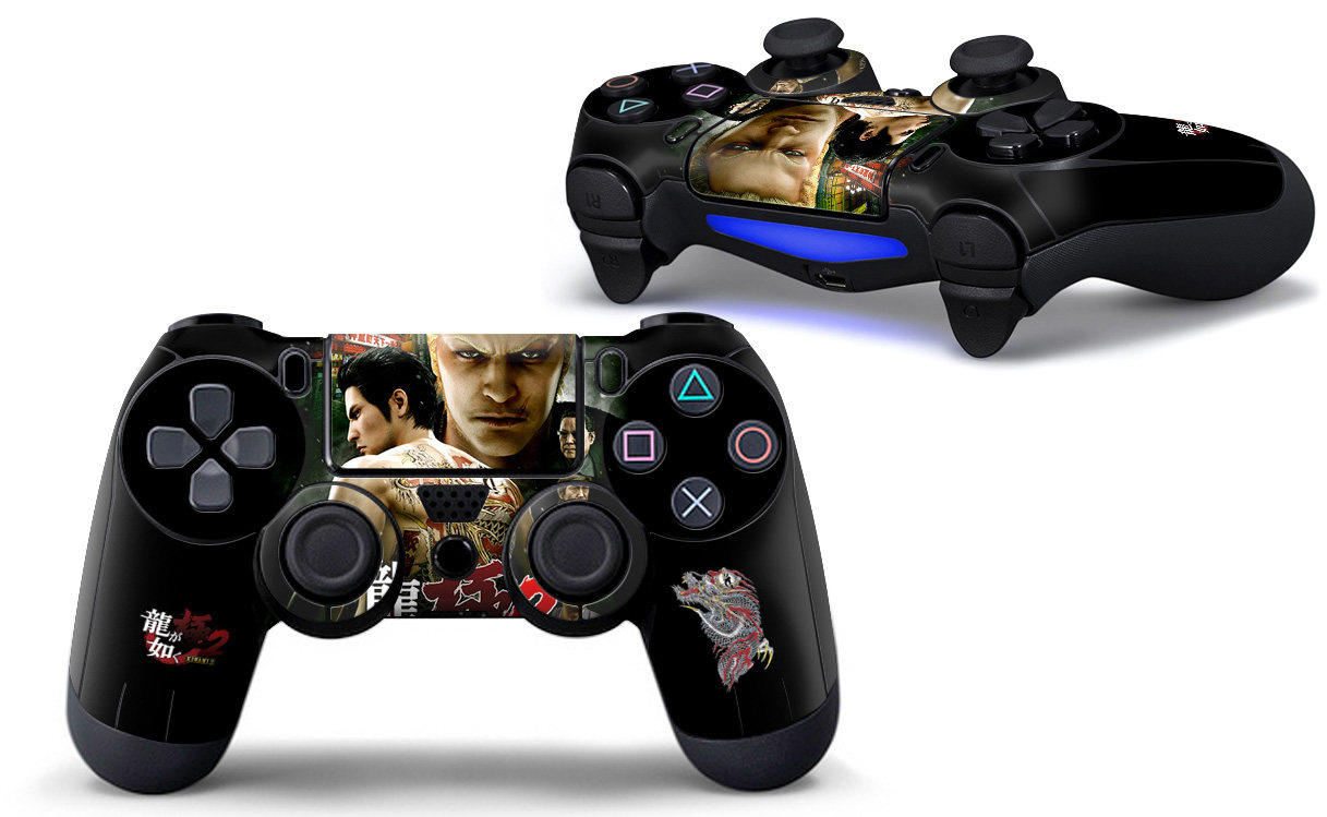 Such as the dragon PS4 handle sticker Yakuza PS4 Slim adhesive film PS4 Pro pain patch