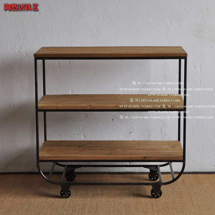 American Country Cart Drink Tea Tank Tank Tank Cart Restaurant 3-story Collection Facilities