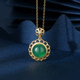 Ожерелье из нефрита, небольшая дизайнерская рождественская цепочка до ключиц, серебро 925 пробы, 2020 года, легкий роскошный стиль, тренд сезона, подарок на день рождения