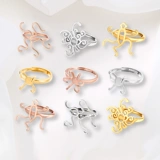 Янтарное универсальное регулируемое обручальное кольцо, серебро 925 пробы, простой и элегантный дизайн