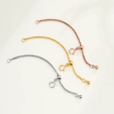 Длинное ожерелье, регулируемые аксессуары, серебро 925 пробы, золото 750 пробы