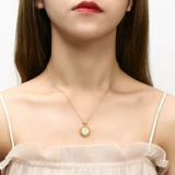 Ожерелье из нефрита, небольшая дизайнерская рождественская цепочка до ключиц, серебро 925 пробы, 2020 года, легкий роскошный стиль, тренд сезона, подарок на день рождения