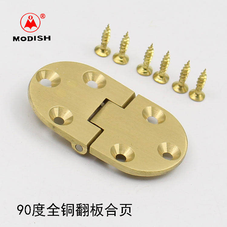 90 degree spring flap pure copper hinge folding hinge 90 degree with card position cabinet door hinge positioning hinge hinge