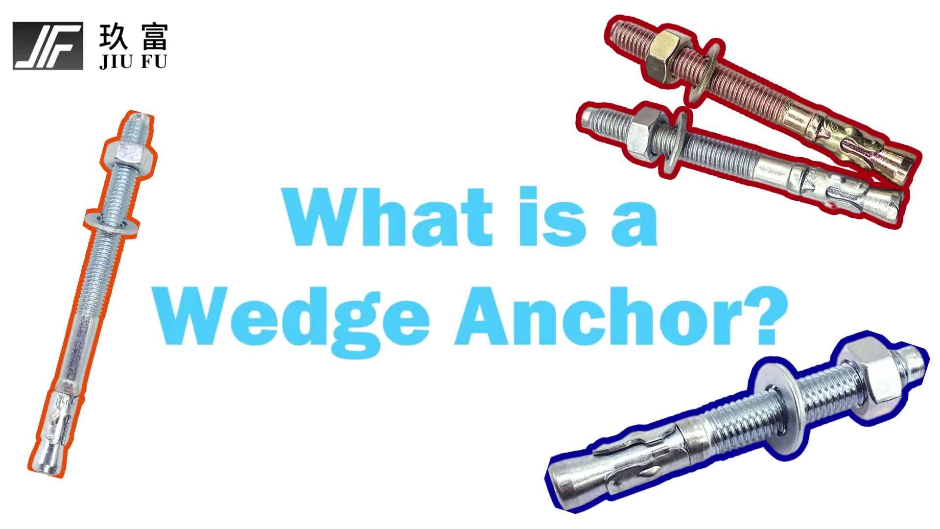 Wedge Undercut Anchor Through Bolt Zinc Plated Concrete Screw Sleeve