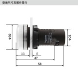 Оригинальный светодиодный индикатор Schneider, сигнальная лампа XB2-BVB1LC XB2BVB1LC AC/DC24V
