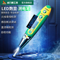 Power lion electric pen LED with light induction digital display multi-function breakpoint electric pen Electric worker electric pen Voltage pen