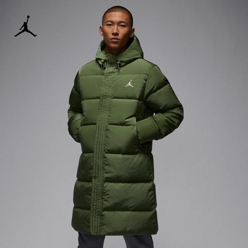 Jordan official Nike Jordan Men's down jacket winter new medium long style warm light FB7314-Taobao