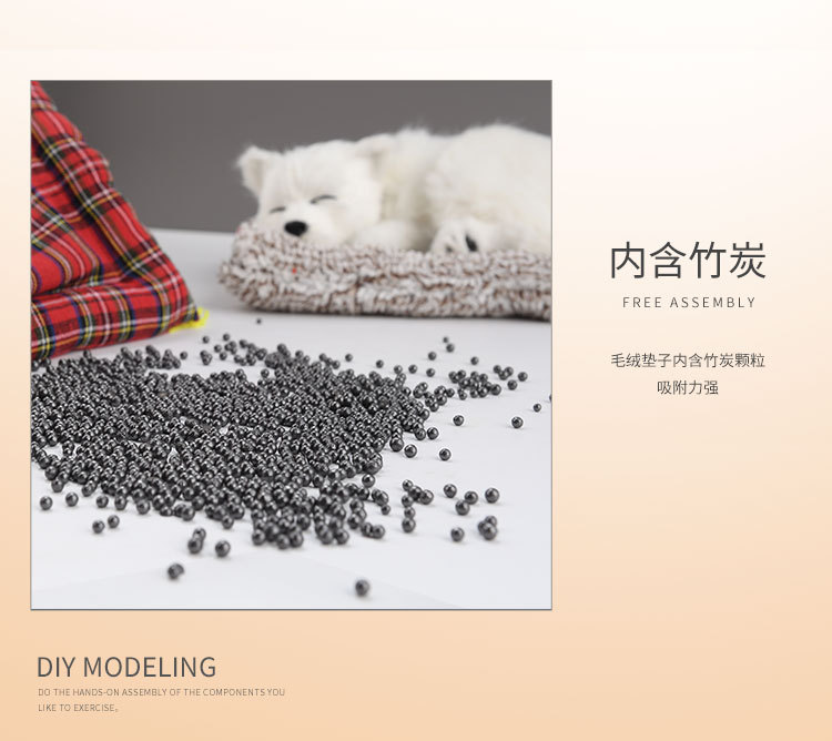 Xe cung cấp trang trí xe sáng tạo trang trí xe siêu dễ thương sang trọng dễ thương xe con chó con chó mô phỏng đồng hồ trang trí ô tô