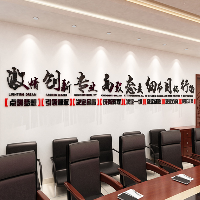 Attitude Inspirational Wall Stickers Acrylic Office Decoration