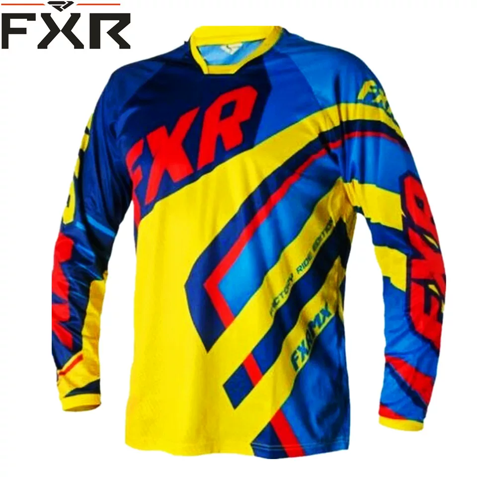 [Downhill Jersey FXR Motocross футболка мотоцикл внедорожный T-шерт]