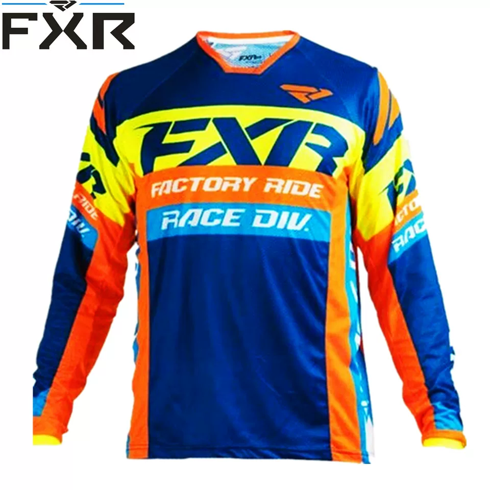 [Downhill Jersey FXR Motocross футболка мотоцикл внедорожный T-шерт]