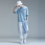 Белые быстросохнущие летние тонкие спортивные штаны для школьников