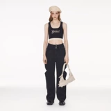 Трикотажный жилет, приталенная майка топ, красивая спина, для маленькой груди