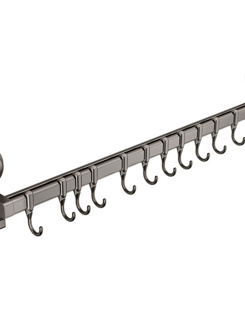 French Ziwoo Kitchen Suction Cup Hook, Punch-Free Hanging Rod, Spoon Shovel Hanger, Multi-Functional Wall-Mounted Storage Rack