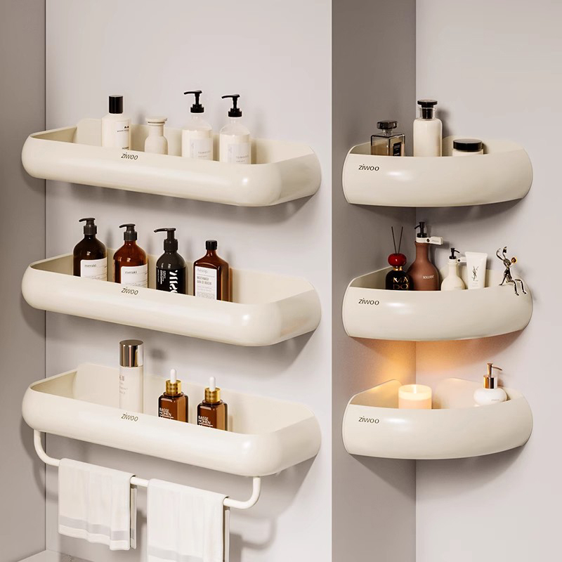 French Imported Ziwoo Bathroom Storage Rack, Wall-Mounted Washbasin Shelf, No-Drill Bathroom Organizer French Imported Ziwoo Bathroom Storage Rack, Wall-Mounted Washbasin Shelf, No-Drill Bathroom Organizer