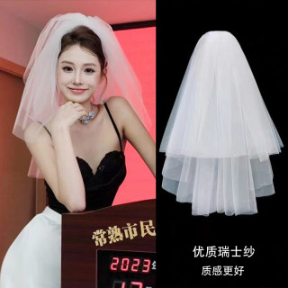 Сертификат на вуаль из пряжи landi, короткая заколка, реквизит для фотографий